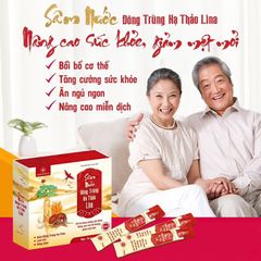 Sâm Nước Đông Trùng Hạ Thảo Lina Linapharco - Tăng Cường Sức Khỏe, Nâng Cao Đề Kháng, Giảm Mệt Mỏi - Hộp 20 Gói 15ml