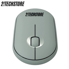Chuột Không Dây Logitech M350 Pebble Silent Xanh Lá - Chuột Văn Phòng Kết Nối Bluetooth và USB, Thiết Kế Nhỏ Gọn, Thời Gian Sử Dụng Lâu