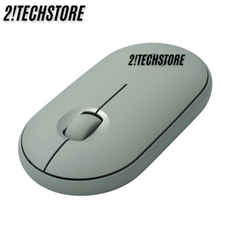 Chuột Không Dây Logitech M350 Pebble Silent Xanh Lá - Chuột Văn Phòng Kết Nối Bluetooth và USB, Thiết Kế Nhỏ Gọn, Thời Gian Sử Dụng Lâu