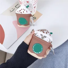 Vỏ Bọc AirPods Silicon Dẻo Hình Cốc Kem Starbucks - Phụ Kiện Tai Nghe AirPods 1 2 Siêu Cute, Thiết Kế Tinh Tế