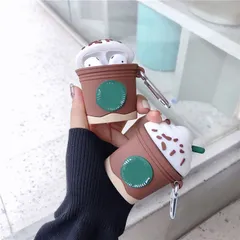 Vỏ Bọc AirPods Silicon Dẻo Hình Cốc Kem Starbucks - Phụ Kiện Tai Nghe AirPods 1 2 Siêu Cute, Thiết Kế Tinh Tế