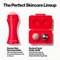 Thanh Lăn Phục Hồi Da Revlon Skin Reviving Rose Quartz Roller - Thiết Bị Chăm Sóc Da Mặt, Làm Dịu Và Tái Tạo Da, Dành Cho Da Nhạy Cảm