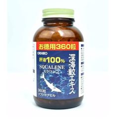 Viên uống dầu gan cá Squalene Orihiro Nhật Bản - Hỗ trợ chống oxy hóa, 1800mg, 360 viên - Thực phẩm chức năng sức khỏe