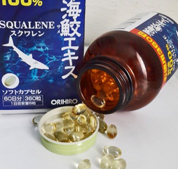 Viên uống dầu gan cá Squalene Orihiro Nhật Bản - Hỗ trợ chống oxy hóa, 1800mg, 360 viên - Thực phẩm chức năng sức khỏe