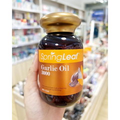 Viên uống tinh dầu tỏi Spring Leaf Garlic Oil 3000mg, hỗ trợ miễn dịch và sức khỏe, viên nang mềm dễ uống, 360 viên