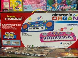 Đồ Chơi Organ Điện Tử và Micro Chạy Bằng Pin LEZILE 3702 - Phát Triển Âm Nhạc Cho Trẻ Em Từ 3 Tuổi, Có Đèn LED Nhiều Màu Sắc