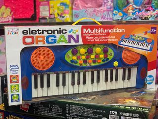 Đồ Chơi Organ Điện Tử và Micro Chạy Bằng Pin LEZILE 3702 - Phát Triển Âm Nhạc Cho Trẻ Em Từ 3 Tuổi, Có Đèn LED Nhiều Màu Sắc