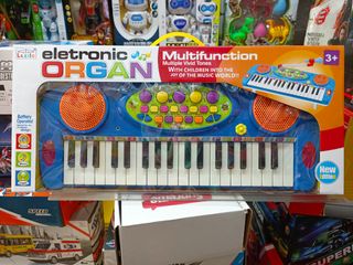 Đồ Chơi Organ Điện Tử và Micro Chạy Bằng Pin LEZILE 3702 - Phát Triển Âm Nhạc Cho Trẻ Em Từ 3 Tuổi, Có Đèn LED Nhiều Màu Sắc