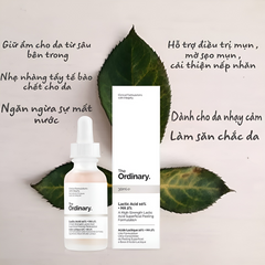 Tinh Chất Tẩy Tế Bào Chết & Cấp Nước The Ordinary Lactic Acid 10% + HA 30ml - Serum Dưỡng Da Chống Lão Hóa, Cấp Ẩm Tối Ưu