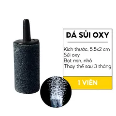Cục Sủi Oxy Hình Trụ Đen Siêu Mịn Cho Bể Cá Cảnh - Đá Sủi Cung Cấp Oxy An Toàn, Bền Đẹp Cho Cá Khỏe Mạnh