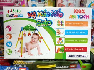 Kệ Xúc Xắc Sato 034 cho Bé Sơ Sinh & Trẻ Nhỏ - Đồ Chơi Âm Thanh Lành Tính, Phát Triển Kỹ Năng Vận Động & Khám Phá Thế Giới