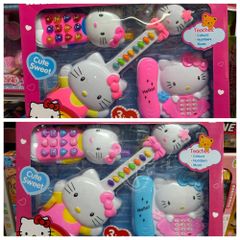 Đồ Chơi Đàn Guitar Hello Kitty KT1203 - Đèn LED Nhiều Màu, Nhạc Vui Nhộn, Đồ Chơi Giáo Dục An Toàn cho Trẻ Em