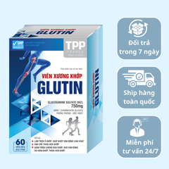 Viên Uống Glucosamine GLUTIN TPP - Hỗ Trợ Giảm Đau Khớp, Thoái Hóa Khớp, 60 Viên, Giúp Khớp Vận Động Linh Hoạt