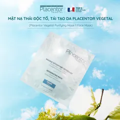 Mặt Nạ Thải Độc Tố Tái Tạo Da Placentor Vegetal - Mặt Nạ Dưỡng Da Sáng Mịn và Thanh Lọc Cho Mọi Loại Da