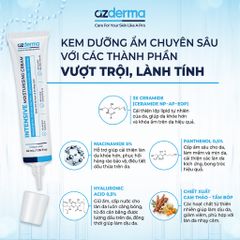 Kem Dưỡng Ẩm Phục Hồi Hàng Rào Bảo Vệ Azderma 40ml - Kem Dưỡng Ẩm Chuyên Sâu, Cấp Nước, Giúp Da Sáng Khỏe Mịn Màng