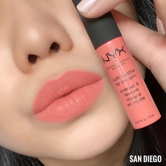 Son kem lì NYX Professional Makeup Soft Matte Lip Cream 8 mL - Màu San Diego - Son dưỡng môi mềm mại, sắc màu rực rỡ, dễ phối hợp