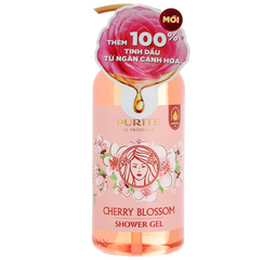 Sữa Tắm Purité Hương Hoa Anh Đào 850ml - Dưỡng Mịn Da, Cấp Ẩm, Hương Thơm Thư Giãn, Phù Hợp Cho Mọi Loại Da