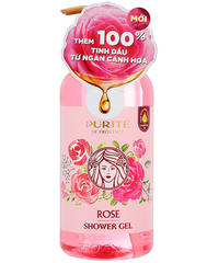 Sữa Tắm Purité Hoa Hồng 850ml - Vương Quốc Hoa Hồng Tự Nhiên, Dưỡng Ẩm Mịn Màng, Thư Giãn Mỗi Ngày