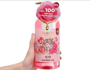 Sữa Tắm Purité Hoa Hồng 850ml - Vương Quốc Hoa Hồng Tự Nhiên, Dưỡng Ẩm Mịn Màng, Thư Giãn Mỗi Ngày