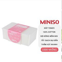 (Hàng nhập khẩu) Bông tẩy trang cotton Miniso Nhật Bản 1000 miếng