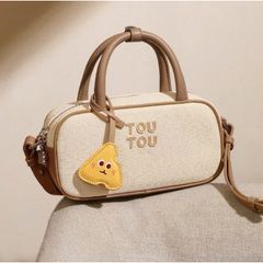 Túi Trống Toutou Dáng Ngang Size 22 - Túi Xách Nữ Cao Cấp Kèm Charm & Dây Đeo Sành Điệu, Thời Thượng, Phù Hợp Đi Học, Đi Chơi