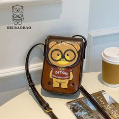 Túi Đeo Chéo Nữ Bill Bear Mini Dễ Thương - Thiết Kế Thời Trang Cao Cấp, Đựng Điện Thoại, Phù Hợp Khi Đi Chơi, Dã Ngoại