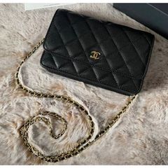 Túi C.nel Katun trần trám da sần size 19 fullbox hàng QC cao cấp