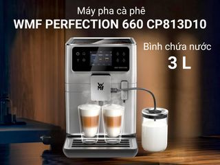 Máy Pha Cà Phê Tự Động WMF Perfection 660 - 1550W, Cảm Ứng TFT, Tùy Chọn 16 Loại Cà Phê, Bọt Sữa & Dễ Vệ Sinh