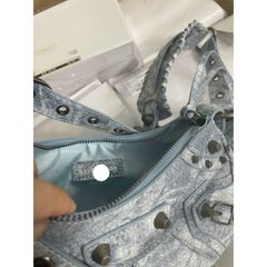 Túi chữ B 3 chi tiết size 24 dáng bầu chất da bóng mềm kèm hộp hàng QC cao cấp