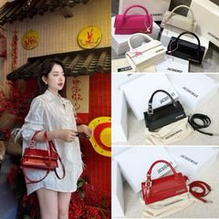 Túi Xách Nữ Jacquen Chữ Nhật Da Sần Cao Cấp Kèm Dây Đeo Chéo - Phong Cách Thời Trang Thanh Lịch, Fullbox Từ Quảng Châu
