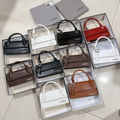 Túi Xách Nữ Jacquen Chữ Nhật Da Sần Cao Cấp Kèm Dây Đeo Chéo - Phong Cách Thời Trang Thanh Lịch, Fullbox Từ Quảng Châu