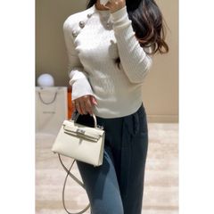 Túi KL chữ H dáng lùn tag bạc size 19-22 hàng QC cao cấp