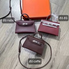 Túi KL chữ H dáng lùn tag bạc size 19-22 hàng QC cao cấp