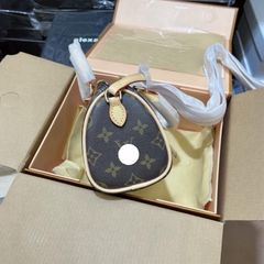 Túi trống nữ 17cm kèm dây đeo chéo - Hàng QC cao cấp, phong cách thời thượng, tiện lợi cho đi làm, du lịch, khóa đa năng, chất liệu bền đẹp
