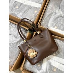 Túi Công Sở Chio Size 32 Dây Đôi Da Trơn Kèm Tag Gấu - Túi Xách Nữ Cao Cấp Sang Trọng, Thời Trang Dạo Phố