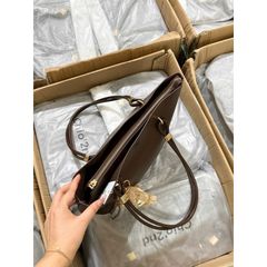 Túi Công Sở Chio Size 32 Dây Đôi Da Trơn Kèm Tag Gấu - Túi Xách Nữ Cao Cấp Sang Trọng, Thời Trang Dạo Phố