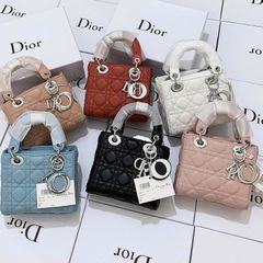 Túi CD Nữ Cao Cấp Size 14-17-20 cm với Tag Bạc & Vàng, Phong Cách Hiện Đại, Fullbox Giao Hàng Chất Lượng