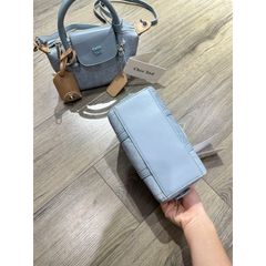 Túi Chi-o demin có quai cầm size 19 kèm dây đeo chéo hàng QC cao cấp