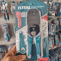 Kềm Bấm Cos Mạng Total TMPC4468P - Dụng Cụ Bấm Cos RJ45, RJ11, RJ12 Cho Thi Công Viễn Thông, Mạng LAN Chất Lượng Cao