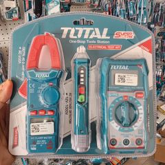 Bộ 3 Dụng Cụ Kiểm Tra Điện Total TMT43028 - Bút Thử Điện, Thiết Bị Dò Dây, Test Dòng AC/DC Dễ Dùng Cho Thợ Điện và Gia Đình