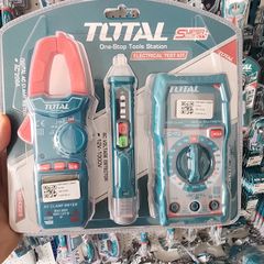 Bộ 3 Dụng Cụ Kiểm Tra Điện Total TMT43028 - Bút Thử Điện, Thiết Bị Dò Dây, Test Dòng AC/DC Dễ Dùng Cho Thợ Điện và Gia Đình