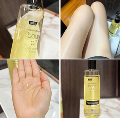 Tinh Dầu Dưỡng Thể Khô Ráp Neutrogena Body Oil Light Sesame 250ml - Giúp Cấp Ẩm Mịn Màng, Không Nhờn Dính Cho Da Khô