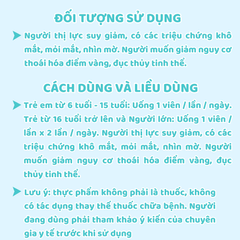 Viên Uống Bổ Mắt Good Eyes - Hỗ Trợ Tăng Cường Thị Lực, Giảm Mỏi Mắt, Khô Mắt - An Toàn Cho Người Lớn và Trẻ Em Trên 7 Tuổi
