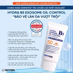 Kem Chống Nắng Phục Hồi Dưỡng Trắng Kiềm Dầu Prettyskin Hydra B5 - Bảo Vệ Da Khỏi Tia UV & Cải Thiện Sắc Tố Da