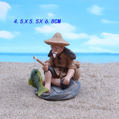 Tiểu Cảnh Ông Lão Câu Cá Sứ - Trang Trí Hồ Cá Cảnh Việt Nam, Phụ Kiện Độc Đáo Cho Bể Cá Thú Cưng