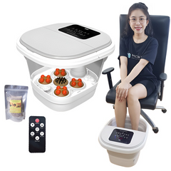 Bồn Ngâm Chân Massage Gấp Gọn Nikio NK-193 - Thiết Kế Tiện Lợi, Công Nghệ Nóng PTC, 4 Chế Độ Ngâm Chân, Điều Khiển Remote