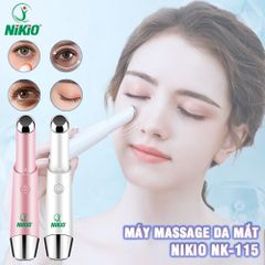 Bút Massage Mắt NIKIO NK-115 - Giảm Nếp Nhăn, Thâm Quầng, Sử Dụng Nhiệt và Ánh Sáng LED - Thiết Kế Nhỏ Gọn, Sạc USB