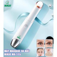 Bút Massage Mắt NIKIO NK-115 - Giảm Nếp Nhăn, Thâm Quầng, Sử Dụng Nhiệt và Ánh Sáng LED - Thiết Kế Nhỏ Gọn, Sạc USB