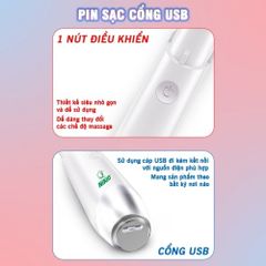 Bút Massage Mắt NIKIO NK-115 - Giảm Nếp Nhăn, Thâm Quầng, Sử Dụng Nhiệt và Ánh Sáng LED - Thiết Kế Nhỏ Gọn, Sạc USB