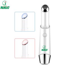 Bút Massage Mắt NIKIO NK-115 - Giảm Nếp Nhăn, Thâm Quầng, Sử Dụng Nhiệt và Ánh Sáng LED - Thiết Kế Nhỏ Gọn, Sạc USB